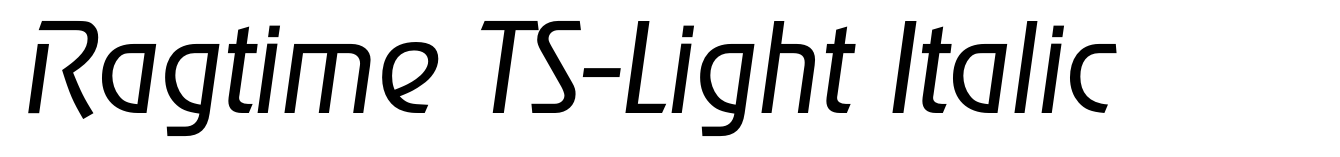 Ragtime TS-Light Italic